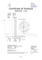 Retatrutide 5mg Certificate of Analysis – MZ Biolabs HPLC-UV-MS – 99.44% purity – lot 2025-11-14 – Solatide Biosciences