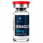 Semaglutide 10mg lyophilised powder vial – Solatide Biosciences research peptide, not for human consumption
